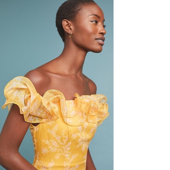 new  Anthropologie EMBRACE MIDI DRESS - Picture 2 of 5